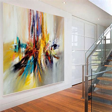 Large Modern Art Oil Painting On Canvas Modern Wall Art Oversize Painting Amazing Abstract 11