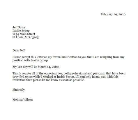 Samples Letter Of Resignation Database Letter Template Collection