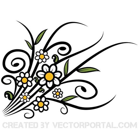 Spring Flower Graphics Royalty Free Stock Svg Vector