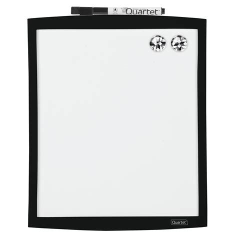 Quartet Dry Erase Board Curved Frame 9 X 11 Black 43085 Bk