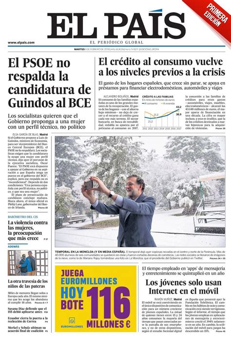 El PaÍs Diario Prensa Diaria Periodismo Diario