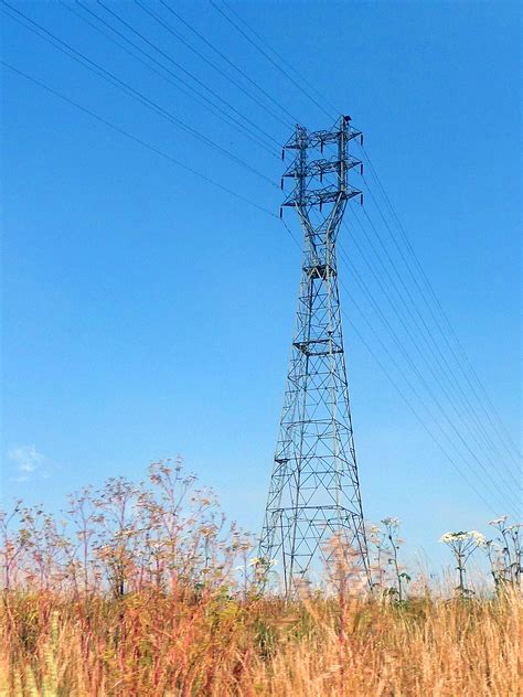 Free Photo Electricity Pylon Distribution Electric Electricity