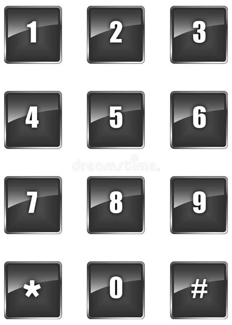 Numbers Buttons Stock Illustration Illustration Of Computer 4055590