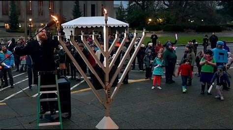 State Capitol Menorah Lighting Celebrates The Chanukah Holiday Season