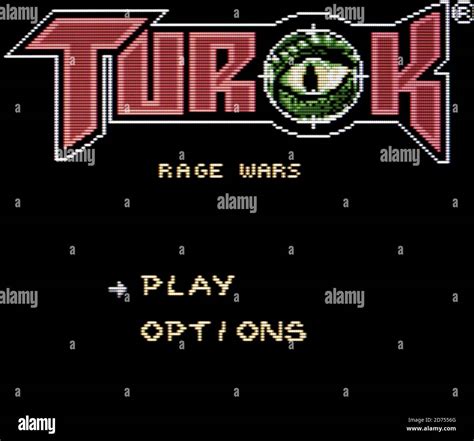 Turok Rage Wars Nintendo Game Boy Color Videogame Editorial Use