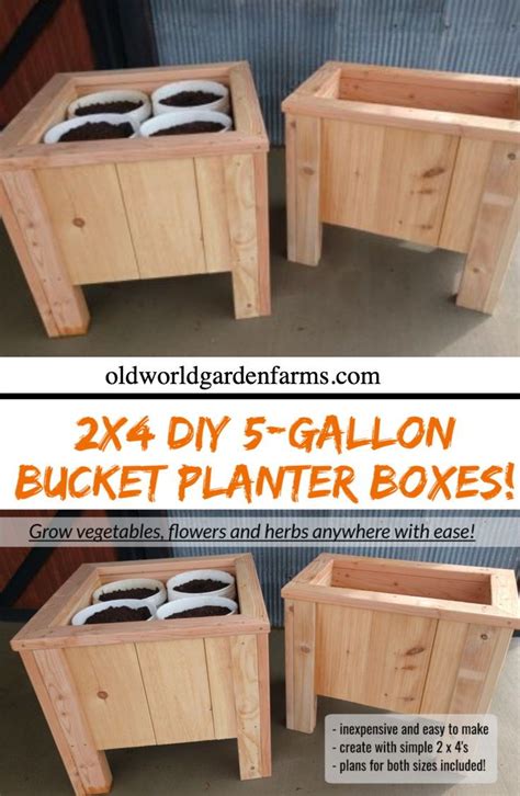 This project is relatively inexpensive. DIY 5 Gallon Bucket Planter Boxes - An Incredible New Way ...