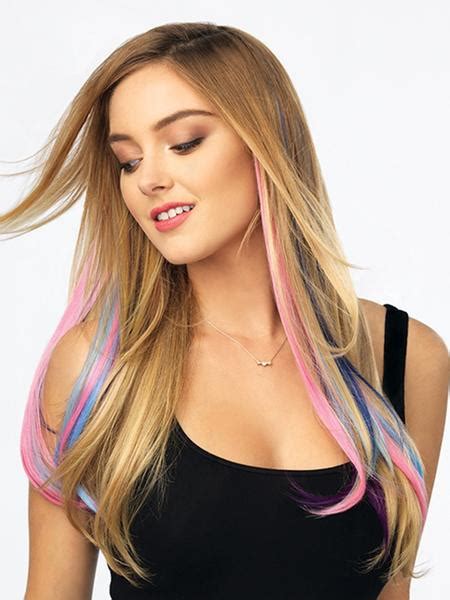 Buy black hair extensions and get the best deals at the lowest prices on ebay! Color Strip Extension - Clip In | POP by Hairdo - Hair ...
