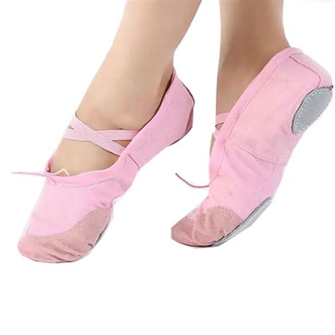 2018 New Soft Canvas Ballet Shoes For Girls Children Ballet Dancers