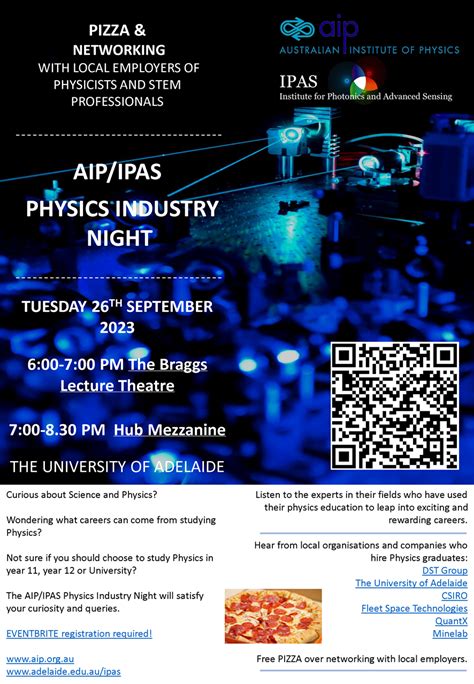 The Australian Institute Of Physics Aipipas Physics Industry Night