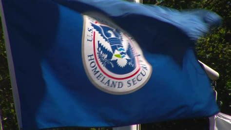 Homeland Security Flag Washington State Stock Footage Video 100
