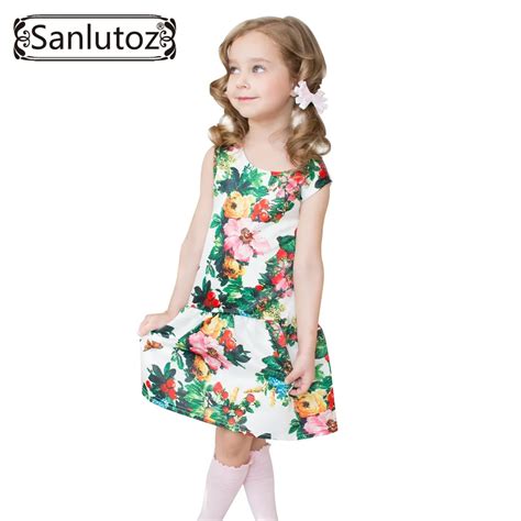 Girl Dress Flower Kids Children Clothing Brand Girls Clothes For