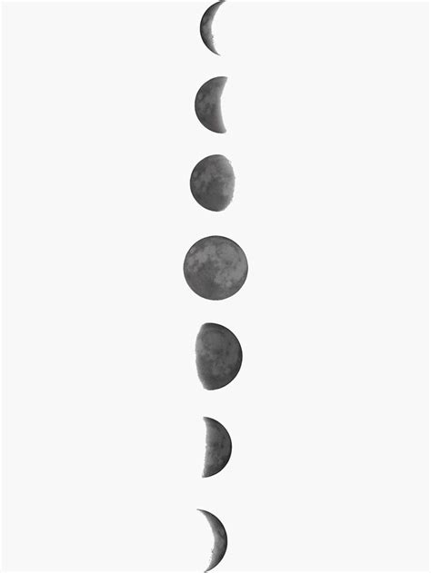 Moon Phases Sticker By Lil Salt Moon Cycle Tattoo Moon Child Tattoo
