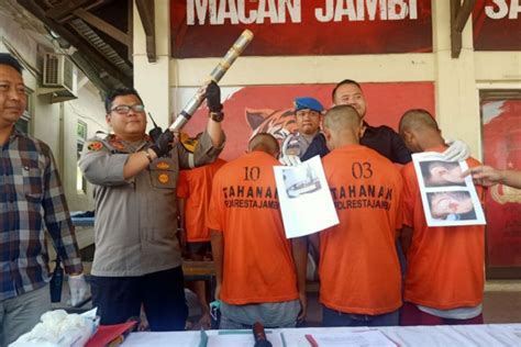Polisi Jambi Tangkap Pemuda Pelaku Peledakan Meriam Kaleng ANTARA News