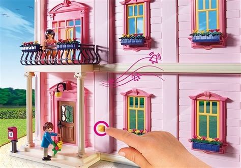 5303 Playmobil Deluxe Dollhouse With Working Doorbell Suitable For Ages