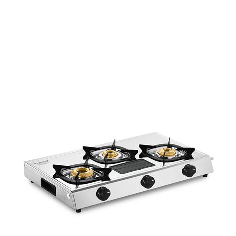 Butterfly Matchless 3 Burner Stainless Steel Gas Stove Steel