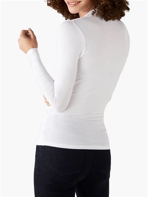 Pure Collection Soft Jersey Wrap Top White