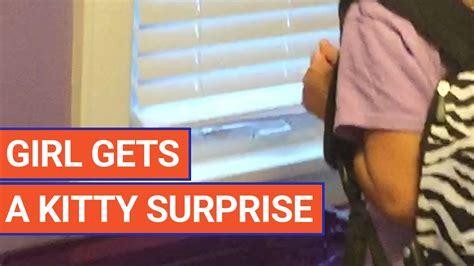 Mom Surprises Daughter With Cute Kitten Video 2017 Daily Heart Beat