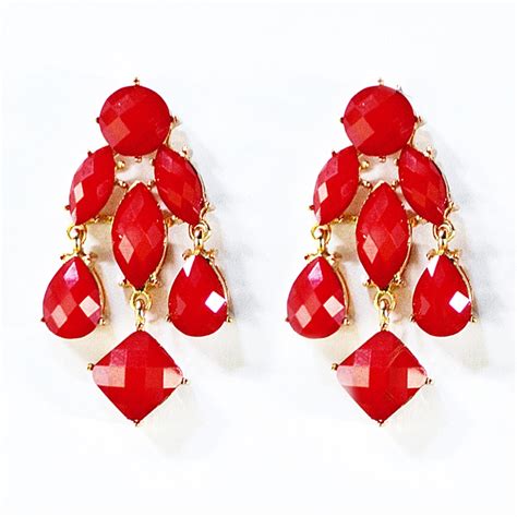 The Process Of Getting Red Earrings For A Perfect Match Styleskier Com