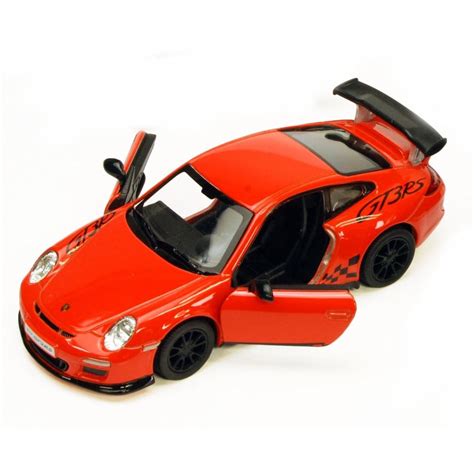 2010 Porsche 911 Gt3 Rs Orange Kinsmart 5352d 136 Scale Diecast