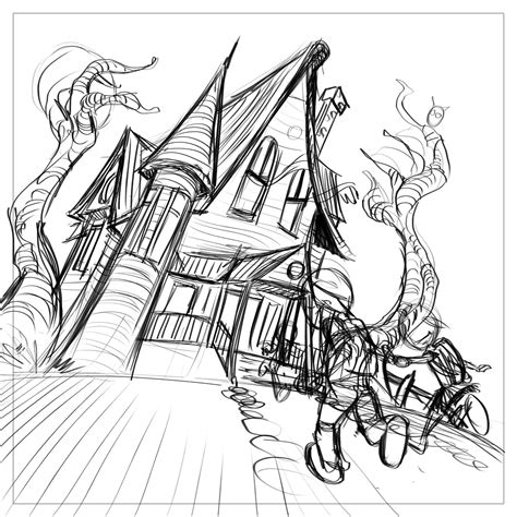 Monster House Drawing At Getdrawings Free Download