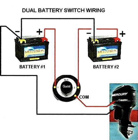 Basic boat dual battery wiring | how to. Dual Battery Switch Wiring Diagram | Cadician's Blog