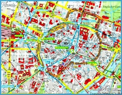 Detailed Tourist Map Of Munich City Munich Detailed T