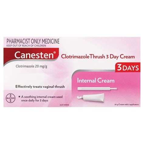 Buy Canesten 3 Day Thrush Treatment Internal Cream Pharmacist Only