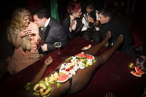 A Brooklyn Party Where Thankgiving Dinner Is Served On Nude Bodies