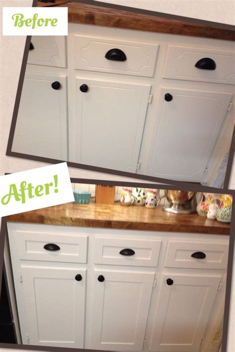 Kitchen Cabinet Refacing Project Diy Shaker Trim Done Before And