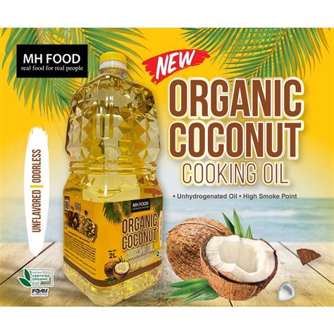 Mh Organic Coconut Cooking Oil 2l Sugar Free Low Carb And Keto