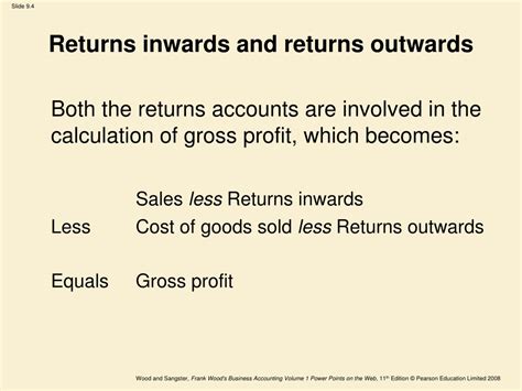 Ppt Chapter 9 Income Statements And Balance Sheet Powerpoint