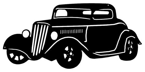 Hot Rod Black Laser Cut Out Silhouette Metal Sign 24x115