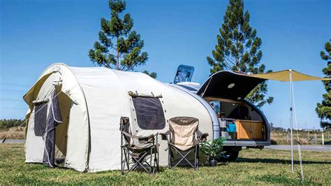 Tucana Teardrop Camper Ultra Light Weight Trailer Large Tent Brisbane