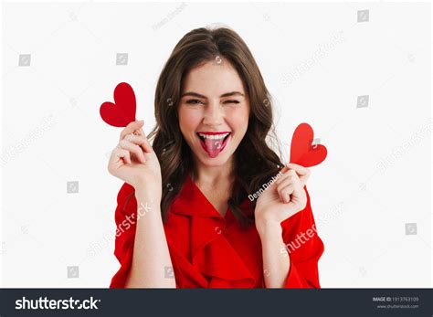 Happy Beautiful Girl Showing Her Tongue ภาพสต็อก 1913763109 Shutterstock