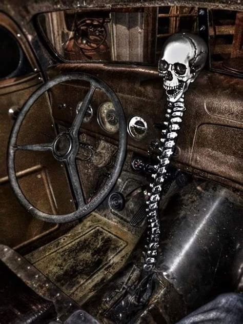 Spine And Skull Shifter Rat Rod Rat Rods Truck Rat Rod Pickup