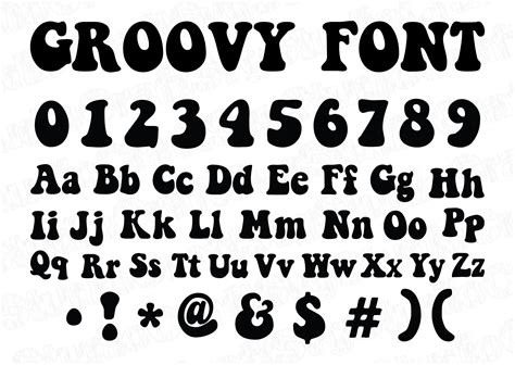 Groovy Font Svg Retro Alphabet Svg Vintage Font Svg Groovy Etsy Sweden