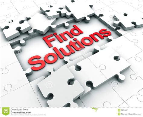 Find Solutions Stock Illustration - Image: 53219061