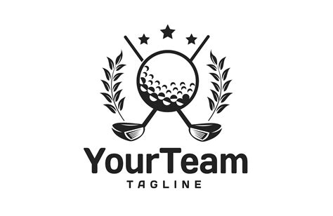 Golf Ball Vector Design With Golf Clubs Graphic By Key85 Creative