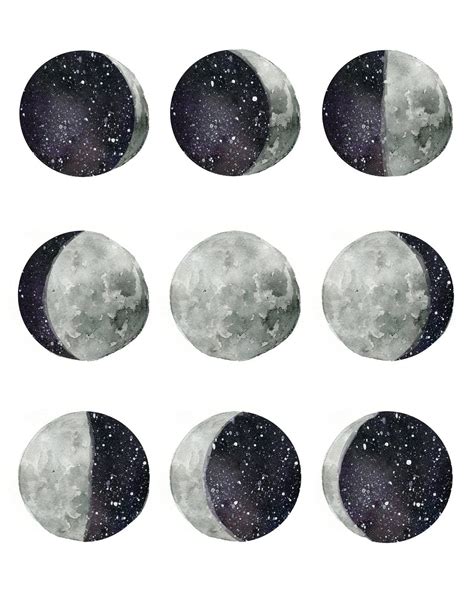 Phases Of The Moon Art Inspiration Art Moon Art