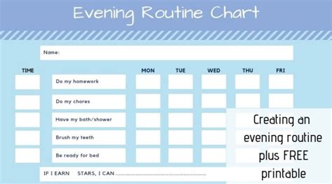 Kids Evening Routine Checklist With Free Printable Stuff Mums Like