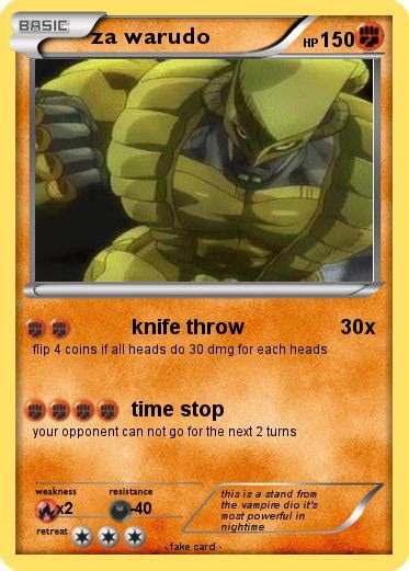 Pokémon Za Warudo 3 3 Knife Throw My Pokemon Card
