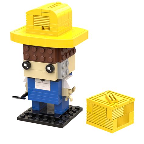 Lego Moc Farmer Brickheadz By Noggels Rebrickable Build With Lego