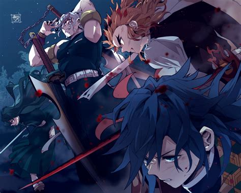 Download Giyuu Tomioka Tengen Uzui Muichiro Tokito Kyojuro Rengoku