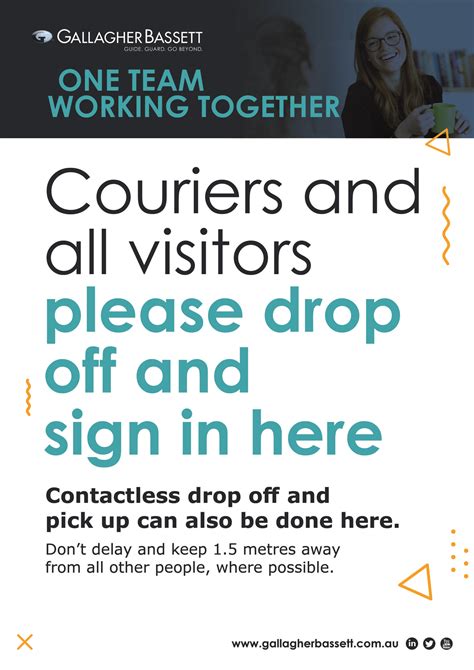 Couriers And All Visitors Please Drop Off And Sign Here Gallagher Bassett