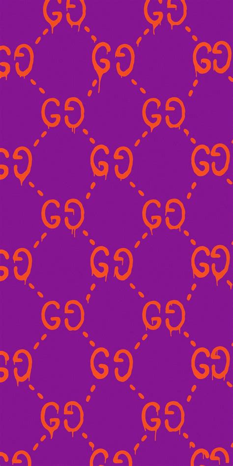 Gucci Ghost Pattern Purple Wallpapers Wallpapers Clan