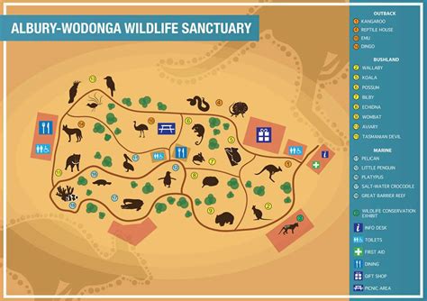 Fictional Wildlife Sanctuary Map On Behance