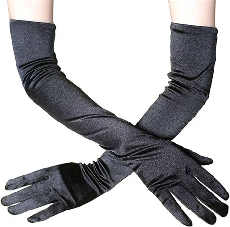 Amyline Unisex Sexy Gloves Extra Long Party Vintage Performance Tight Gloves Uk Clothing