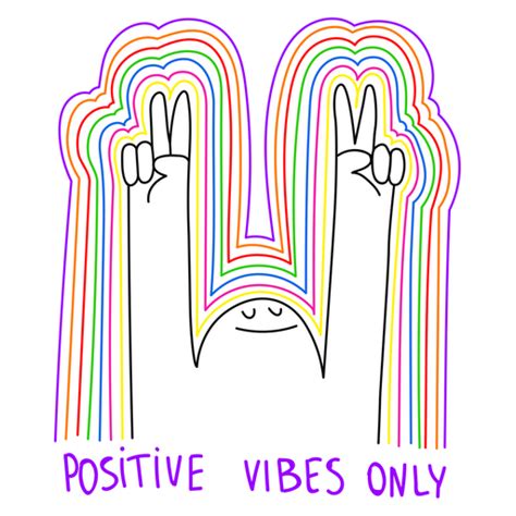 Positive Vibes Only Sticker Sticker Mania