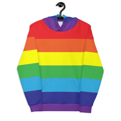 Rainbow Flag Hoodie Rainbow Hoodie Rainbow Pride Pullover Etsy