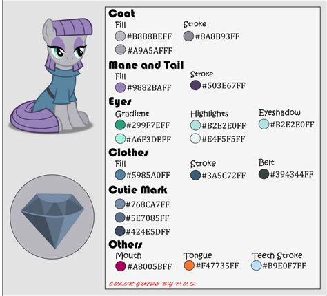 Color Guide Maud Pie By Midnightblitzz On Deviantart